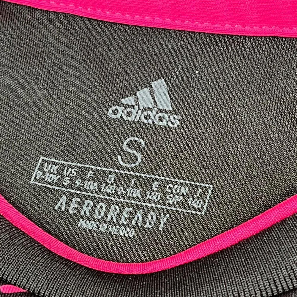 Adidas Boys Mexico 2021 National Soccer Team Black & Pink Aeroready Jersey Small - Picture 8 of 9